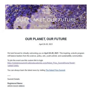 A3 - Nobel Prize Summit 2021
